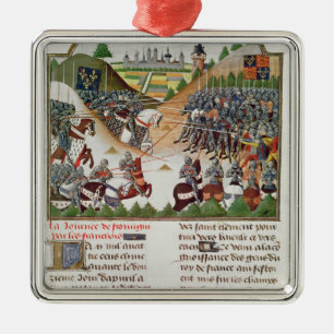 Fr 2691 f.183 Battle scene, by Jehan Charetier Metal Ornament
