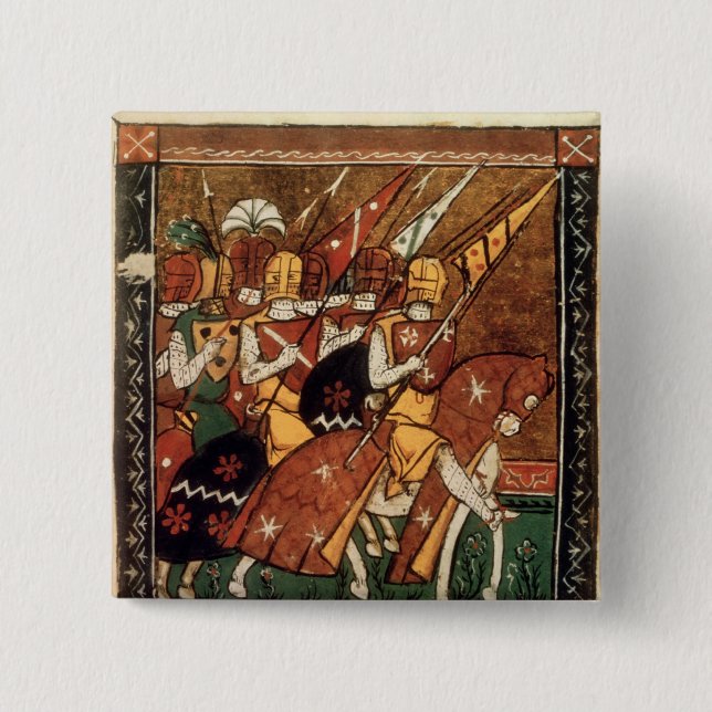 Fr 9084 f.20v: Knights on horseback Button (Front)