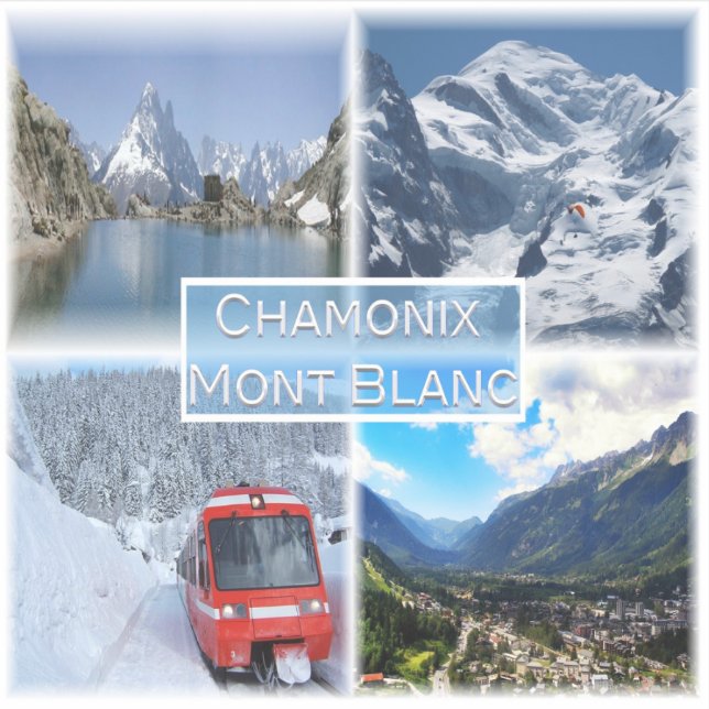 FR Chamonix - Mont Blanc - Lac Blanc des Aiguilles Sticker (Front)