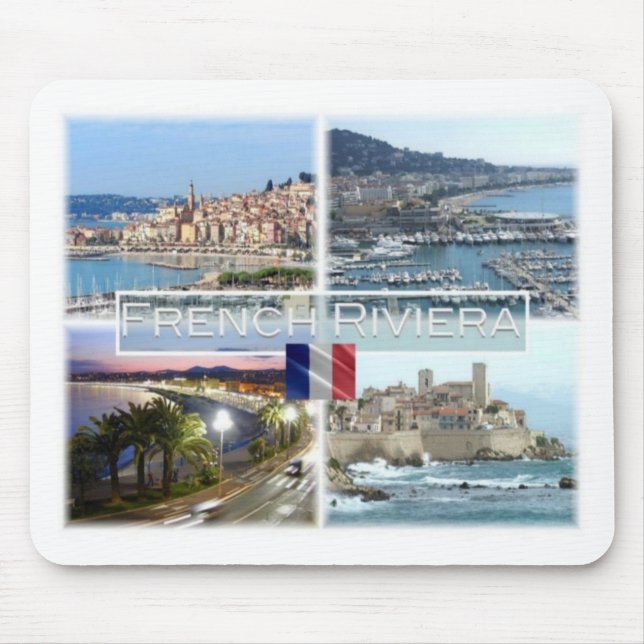 FR France  - French Riviera - Côte d'Azur - Mouse Pad (Front)