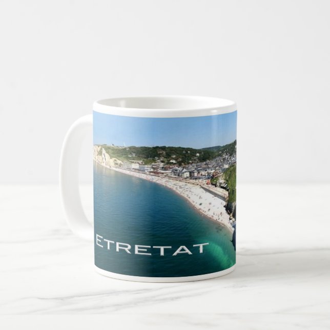 FR France - Normandy -  Etretat - The cliffs - Coffee Mug (Front Left)