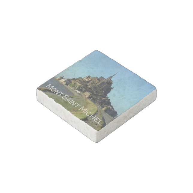 FR France - Normandy -  Mont Saint-Michel - Stone Magnet (Angled)