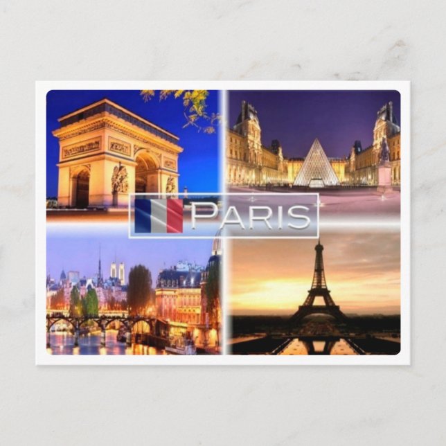 FR France - Paris By Night - Postcard (Front)