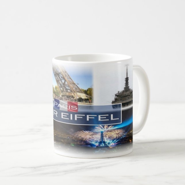 FR  France - The Eiffel Tower Paris - Coffee Mug (Front Right)