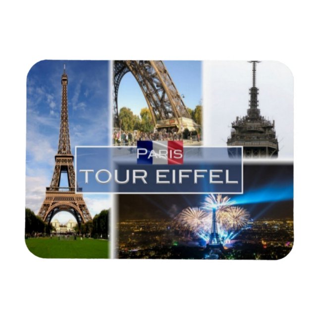 FR France - The Eiffel Tower Paris - Magnet (Horizontal)