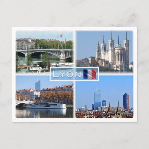 FR Lyon _ Pont Lafayette _ Basilica De Fourviere _ Postcard