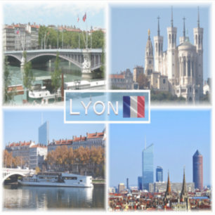 FR Lyon - Pont Lafayette - Basilica De Fourviere - Sticker