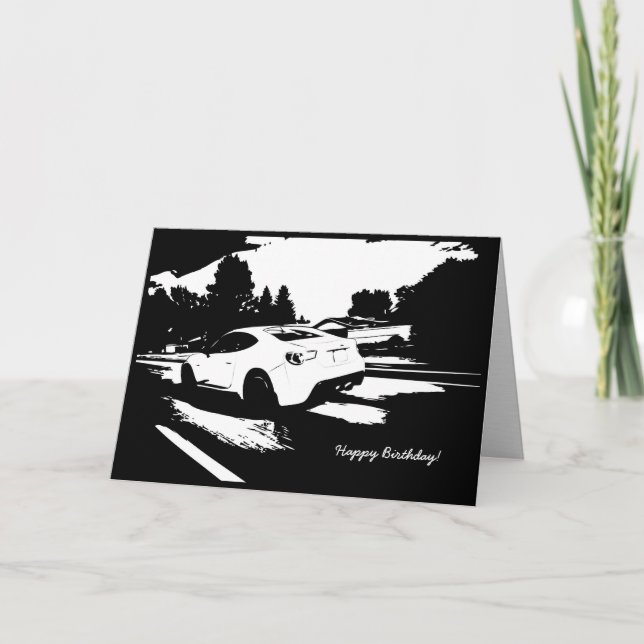 FR-S Rolling Shot Birthday Card (Front)