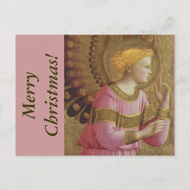 Fra Angelico Angel Christmas postcard (Front)