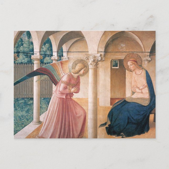 Fra Angelico- Annunciation Postcard (Front)
