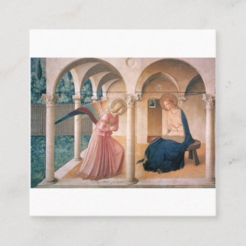 Fra Angelico_ Annunciation Square Business Card