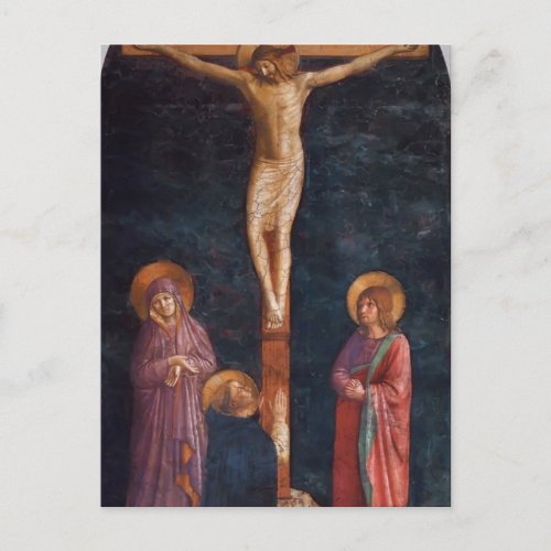 Fra Angelico_ Crucifixion with St Dominic Postcard