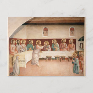 Fra Angelico- Institution of the Eucharist Postcard
