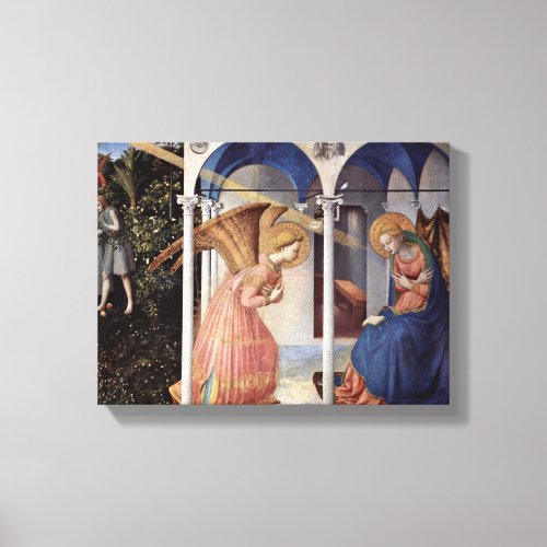 Fra Angelico _ Scene Annunciation Canvas Print