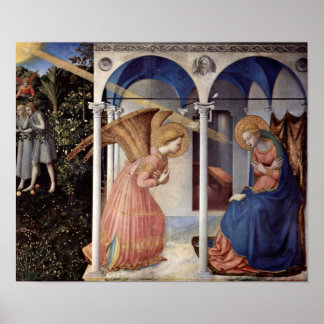Fra Angelico - Scene: Annunciation Poster