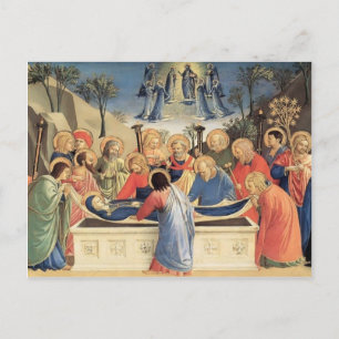 Fra Angelico- The Burial of the Virgin Postcard