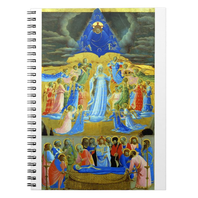 Fra Angelico The Death and Assumption of Mary Notebook (Front)