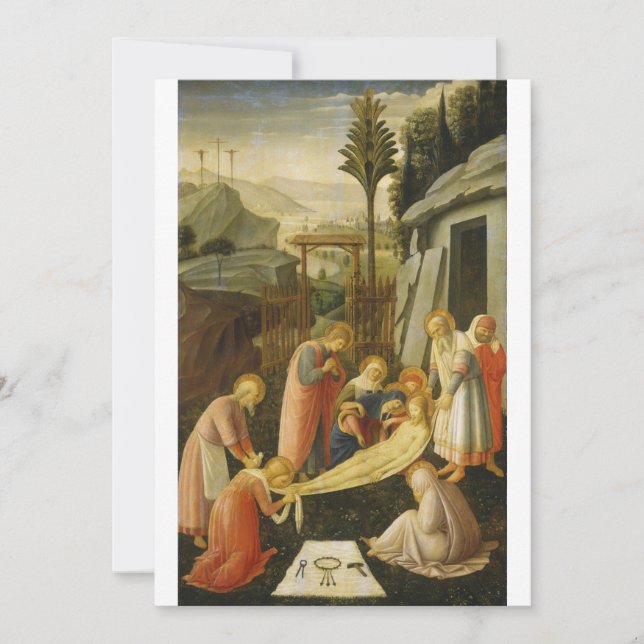 Fra Angelico - The Entombment of Christ Invitation (Front)