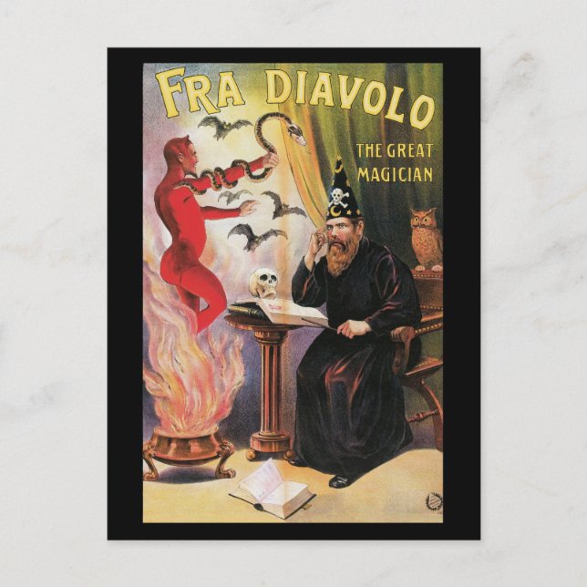 Fra Diavolo - The Great Magician Postcard (Front)