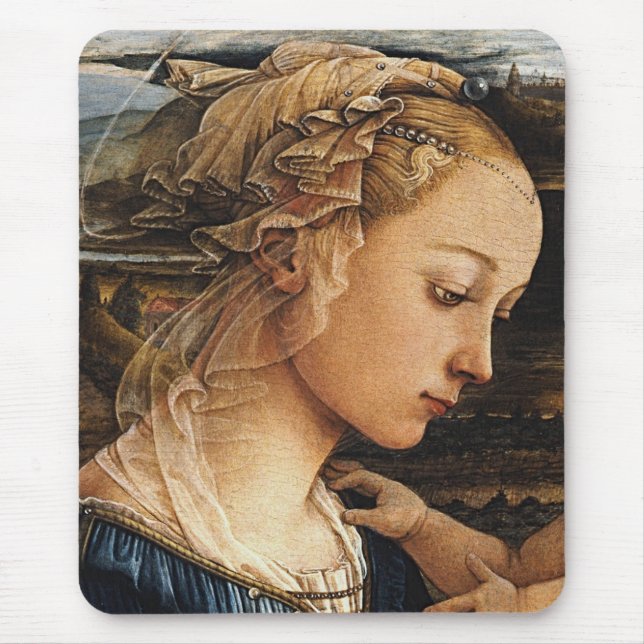 Fra Filippo Lippi,Madonna Mouse Pad (Front)