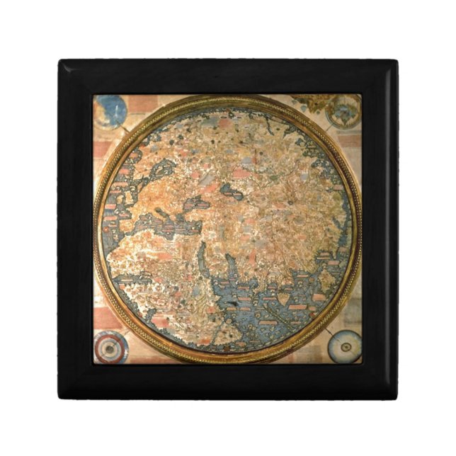 Fra Mauro world map Jewelry Box (Front)