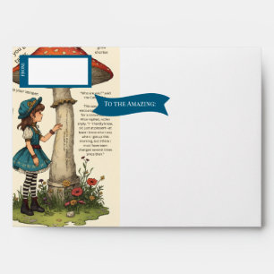 Frabjous Alice in Wonderland Caterpillar Envelope