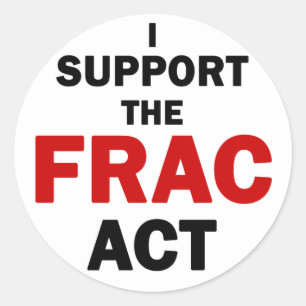 FRAC Act Stickers (white)