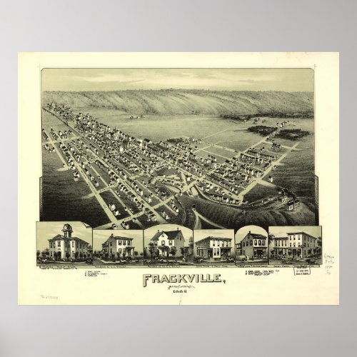 Frackville Pennsylvania 1889 Poster