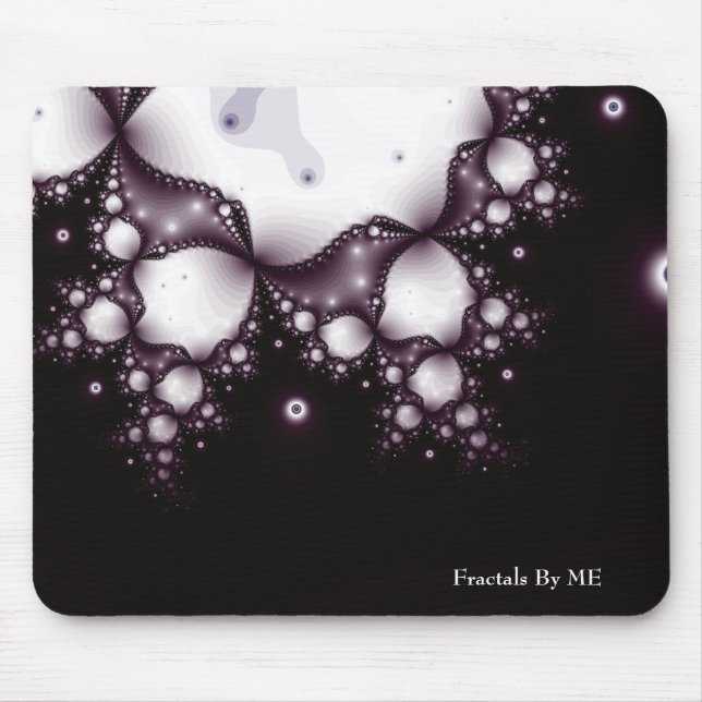 Fractal1blacklacejulia, Fractals By ME Mouse Pad (Front)
