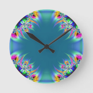 Fractal 124 round clock