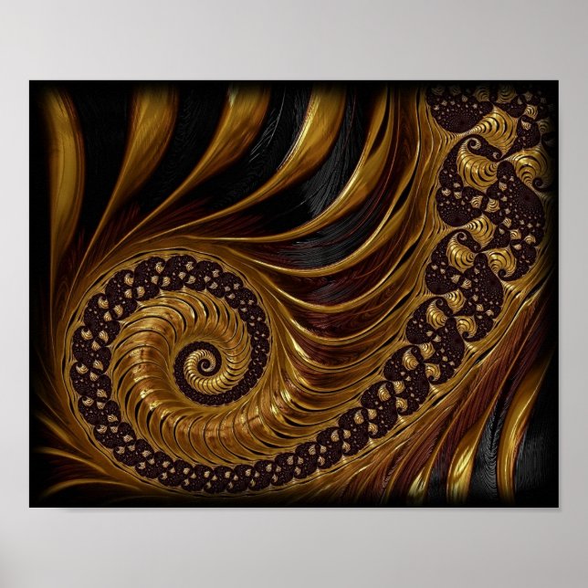 fractal-199054 fractal spiral endless mathematics poster (Front)