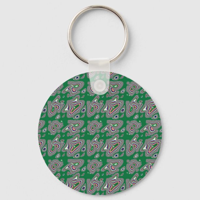 Fractal 34,Key Chain Keychain (Front)