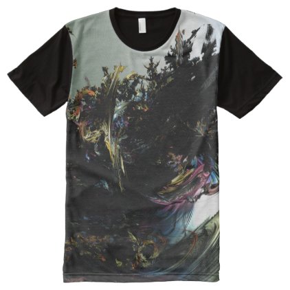Fractal 3D Sci fi futuristi All over printed Man T All-Over-Print Shirt