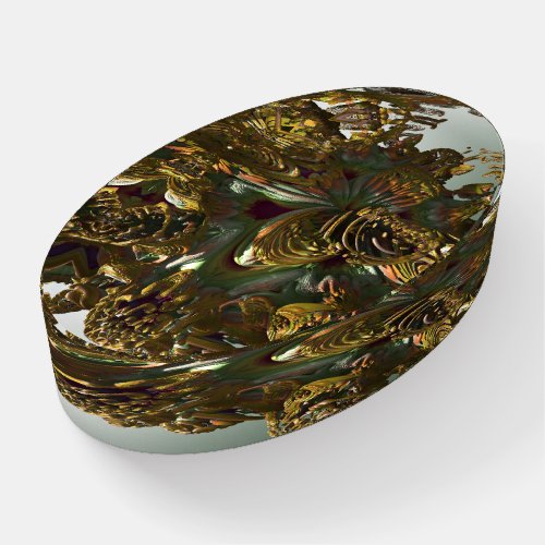 Fractal 3D Sci fi futuristic Hard Rock PW02 Paperweight