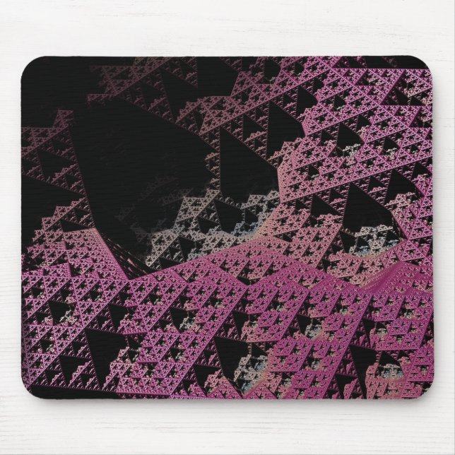 Fractal 3D Sci Fi Purple spacecraft MP06 Mouse Pad (Front)