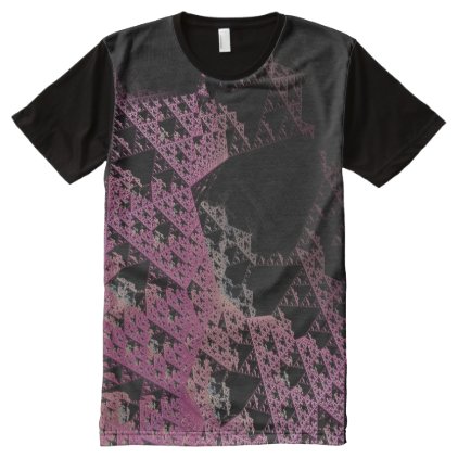 Fractal 3D Sci Fi spacecraft Man Tee