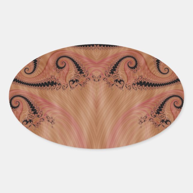 Fractal 404 oval sticker (Front)