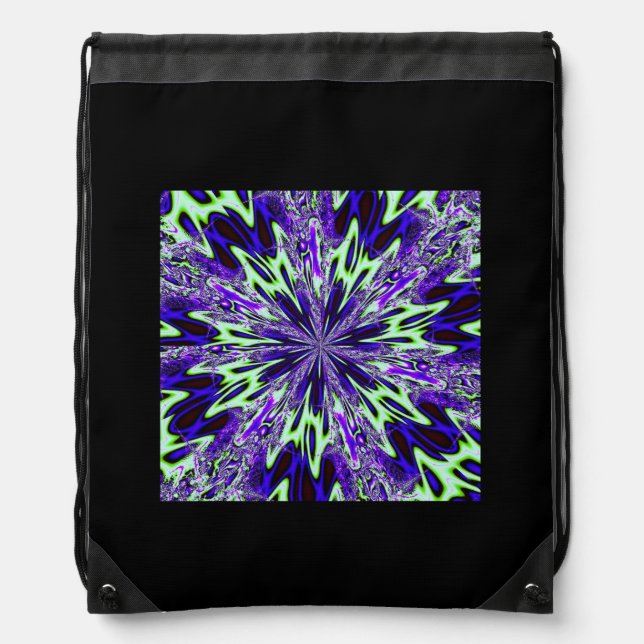Fractal 50 Drawstring Backpack (Front)