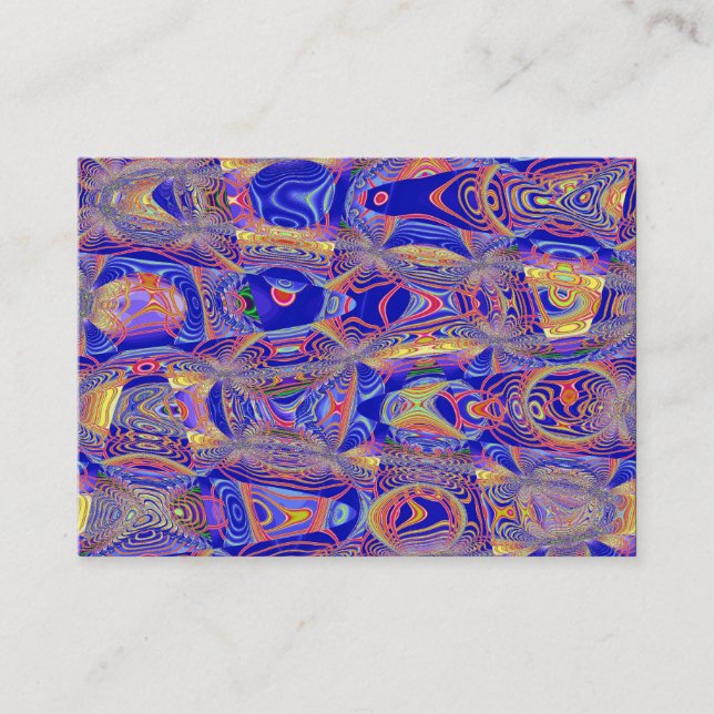Fractal Abstract 061012a Business Card (Front)