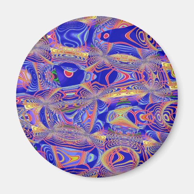 Fractal Abstract 061012a Magnet (Front)