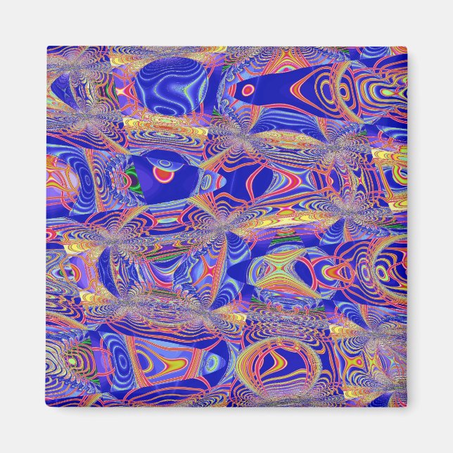 Fractal Abstract 061012a Magnet (Front)