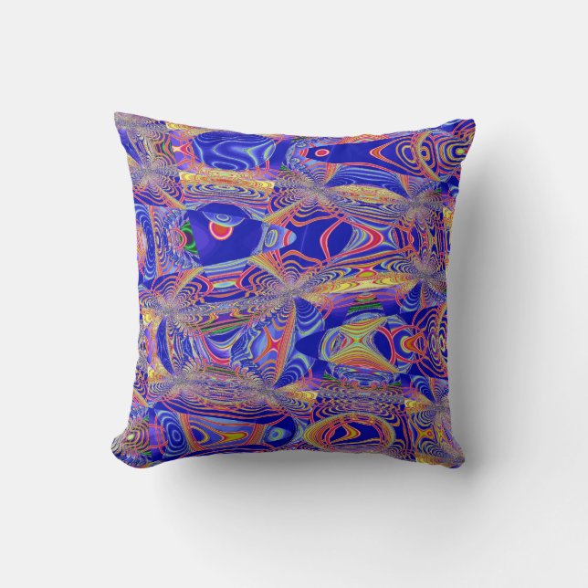 Fractal Abstract 061012a Throw Pillow (Front)