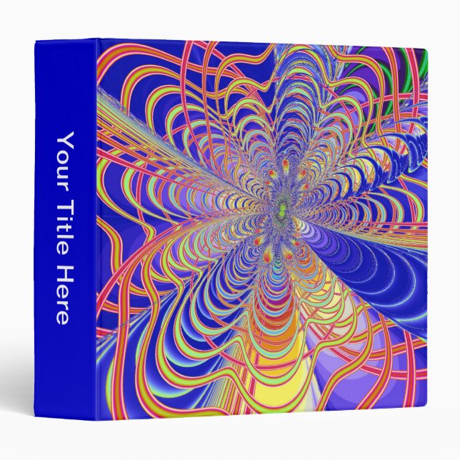 Fractal Abstract 061012d Binder (Front/Spine)