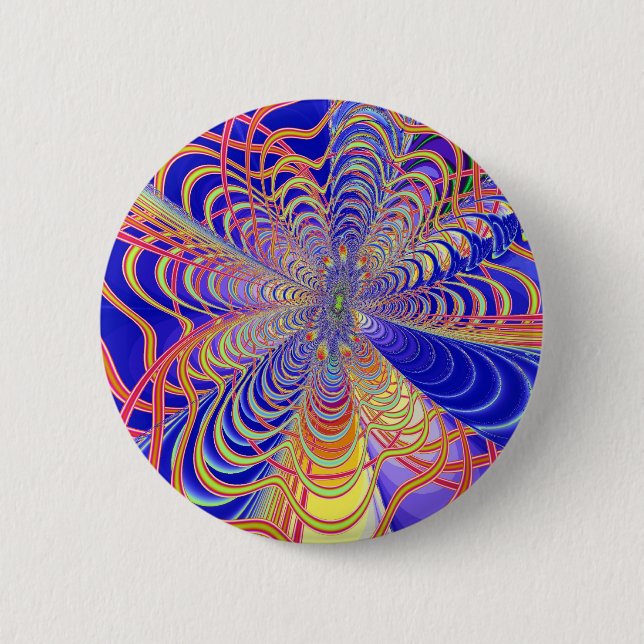 Fractal Abstract 061012d Button (Front)