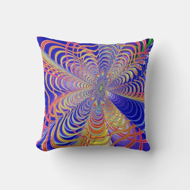 Fractal Abstract 061012d Throw Pillow (Front)