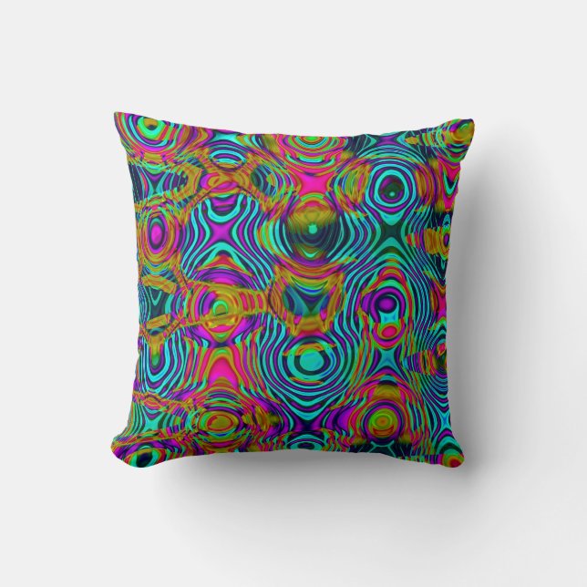 Fractal Abstract 191111a Throw Pillow (Front)