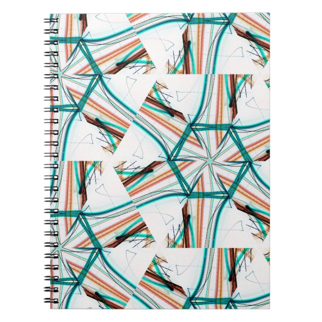 Fractal abstract background. Digital effects. Fest Notebook (Front)