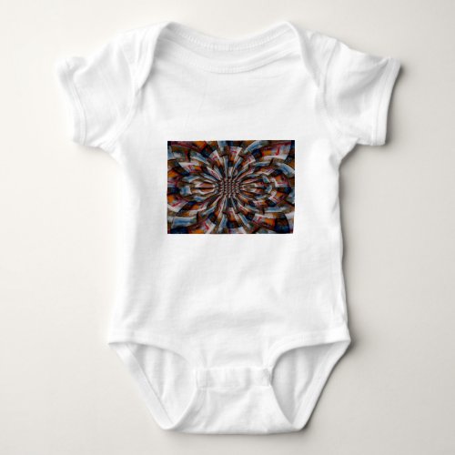 Fractal Abstract Digital Art Baby Bodysuit