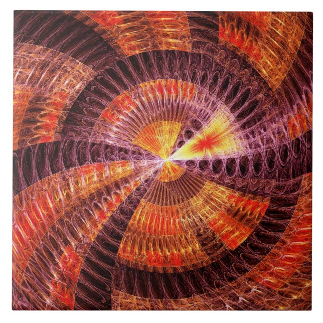 Fractal - Abstract - The Constant Ceramic Tile (Front)