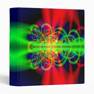 Fractal Alien Time Storm 3 Ring Binder